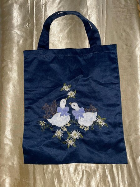 Totebag brodé canards