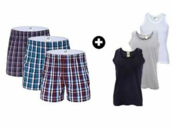 Pack de Boxers et Débardeurs Hommes