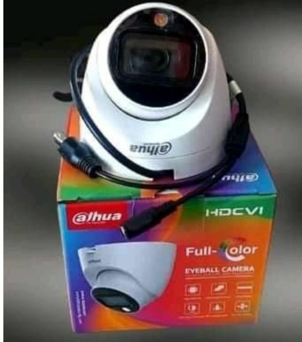 Caméra  dahoua full color 2mp dôme  et extérieur