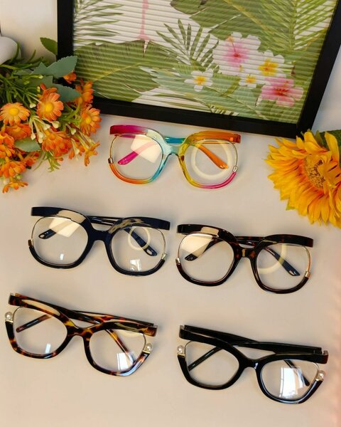 Lunettes élégantes multicolores