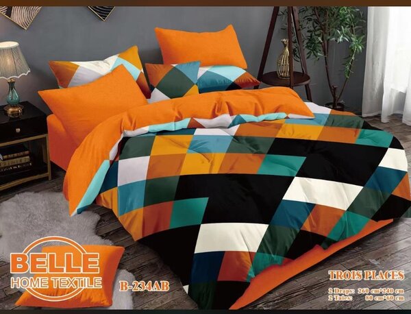 Parure de lit multicolore moderne