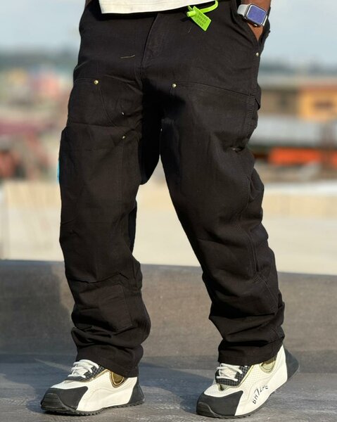 Pantalon cargo noir homme tendance