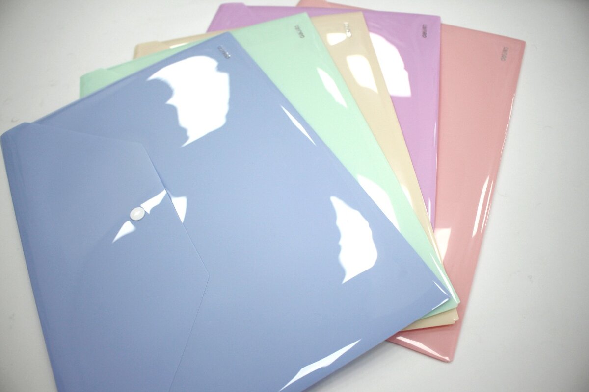 Папка конверт пастельные цвета