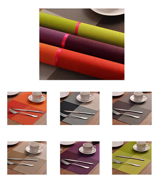 Sets de table Colorés lavables