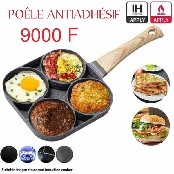 Poêle Antiadhésive 4 Compartiments