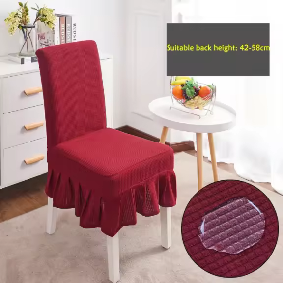 Housse de chaise extensible rouge