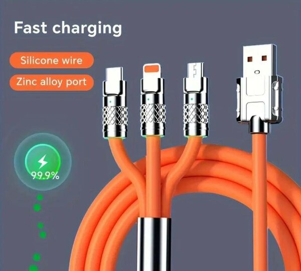 Câble de Chargement Rapide 3-en-1