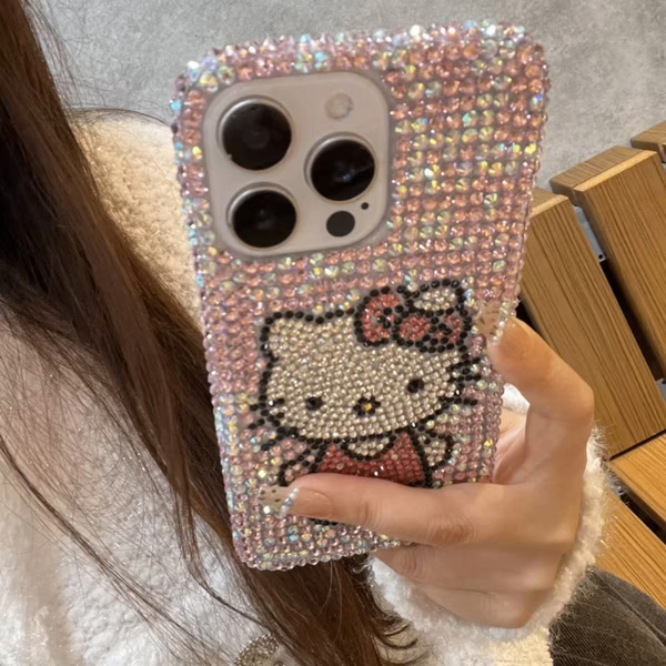 Coque iPhone Strass Hello Kitty