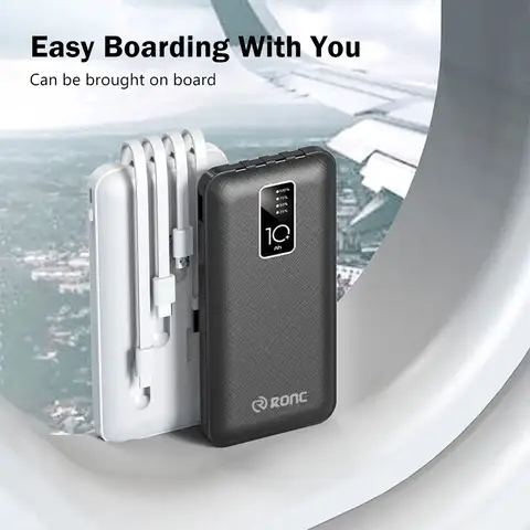 Chargeur Portable 4-en-1 avec Affichage LED