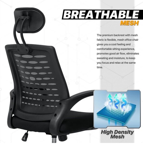 OFFICE CHAIR WITH HEADREST