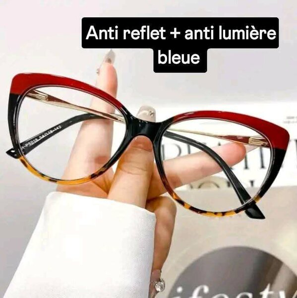 Lunettes anti-lumière bleue élégantes