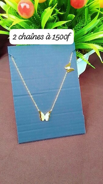 Collier Papillon Doré
