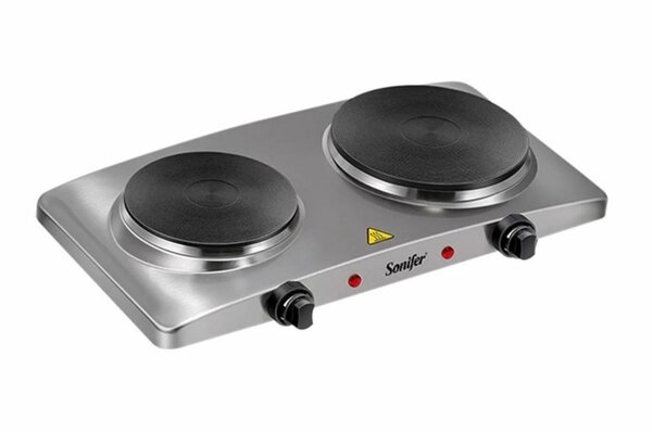 COMPACT PORTABLE CERAMIC IRON ELECTRIC DOUBLE COOKING PLATES