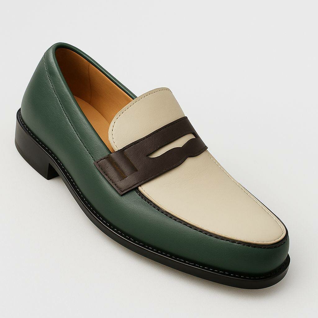 Mocassins élégants en cuir