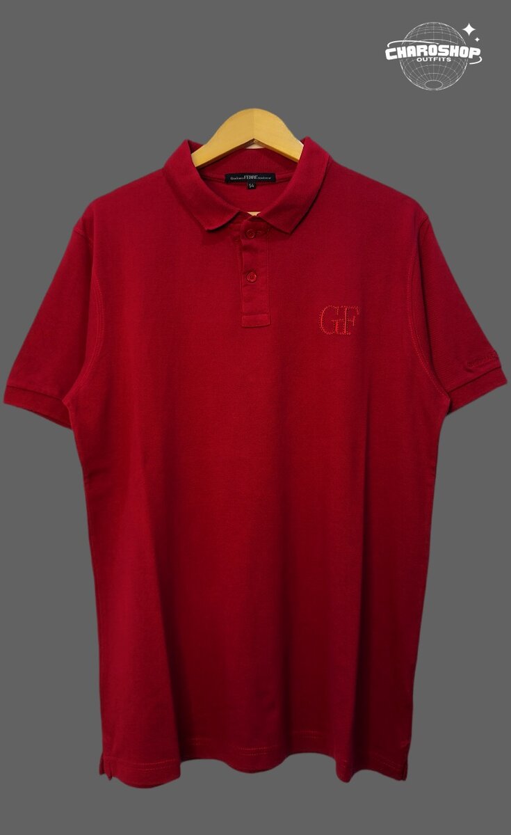 Polo rouge classique homme