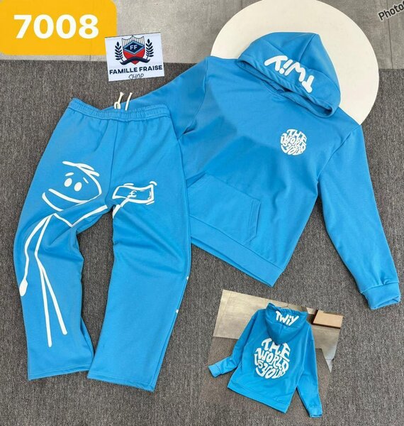 Ensemble Jogging Enfant Bleu