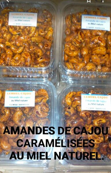 Noix de cajou caramélisée miel