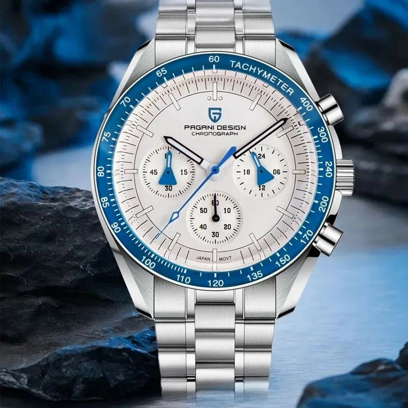 Montre Acier Homme Luxe Saphir