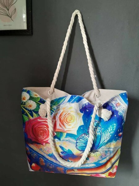 Grand sac à main imprimé