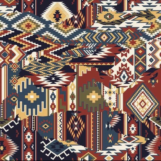 3,2,1 (6 Seater) DIGITAL PRINTED SOFA COVERS IKAT