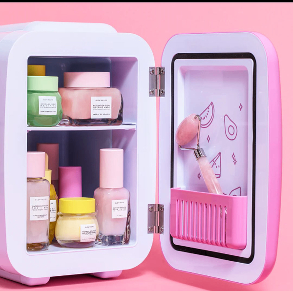 BEAUTY FRIDGE WITH A MIRROR AND LED