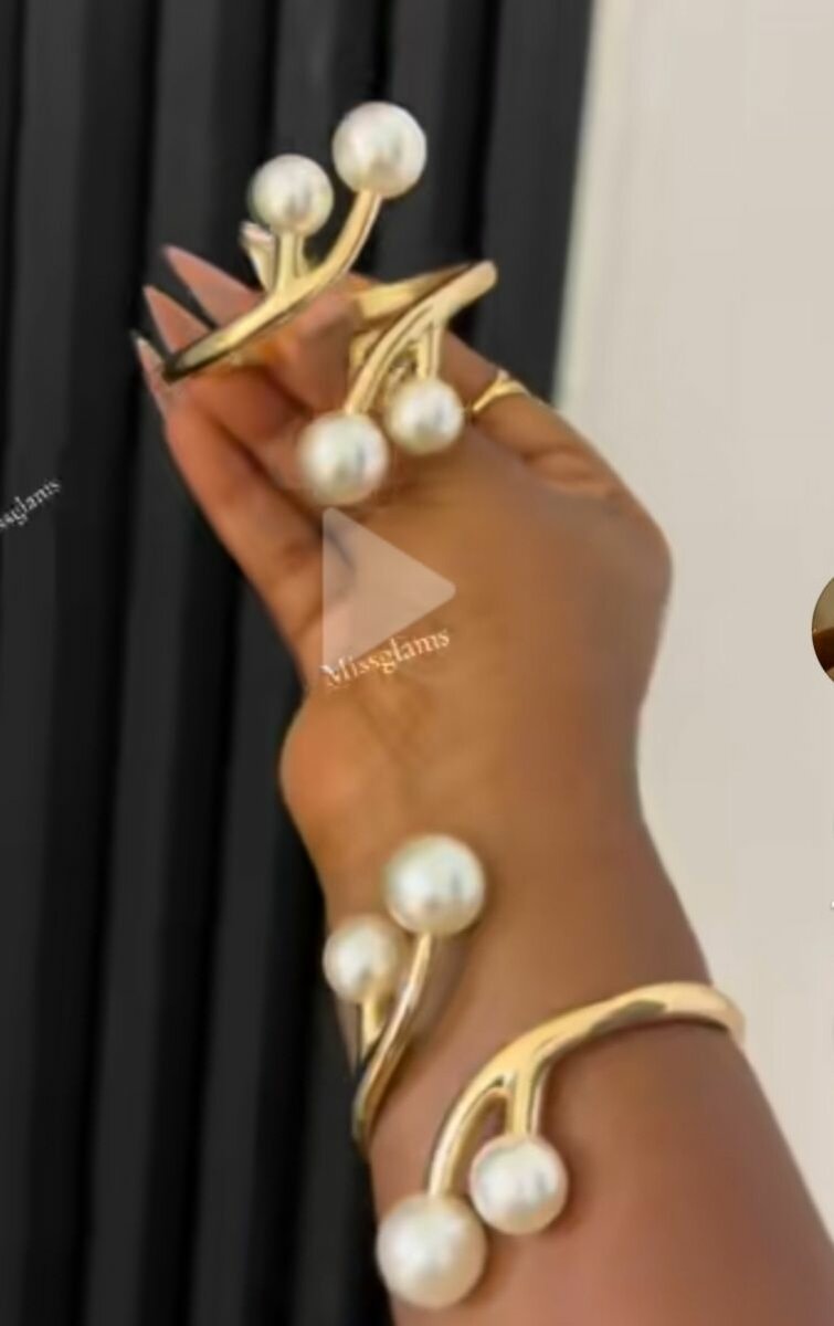 Bague et Bracelet en Or avec Perles