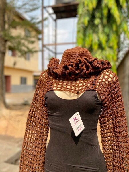 Écharpe crochet élégante