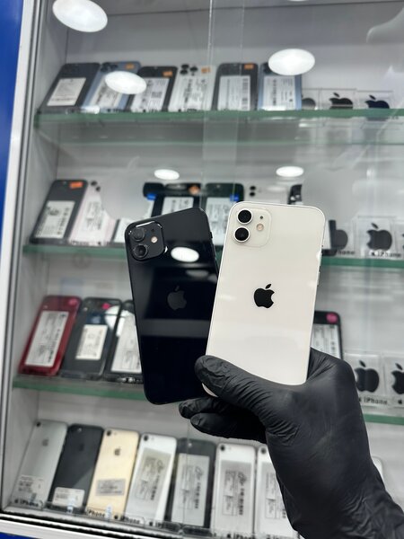 iPhone 12 simple Noir et Blanc