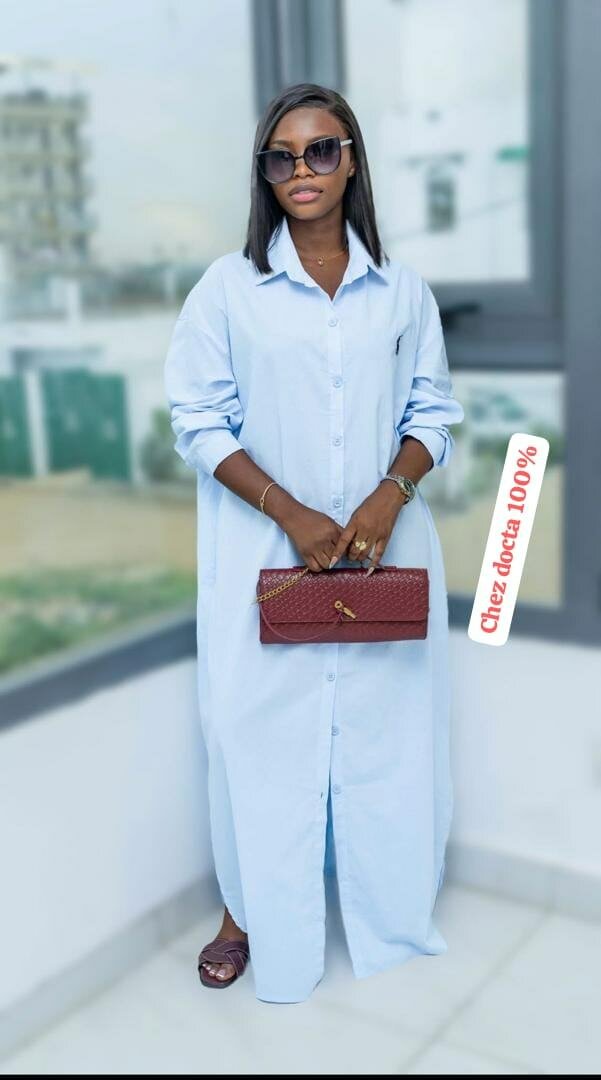 Robe Chemise Longue Élégante