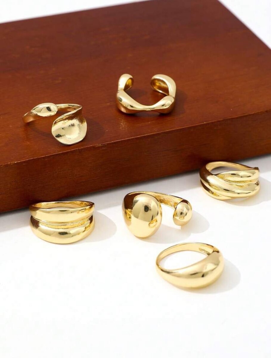 Bague en acier inoxydableshein