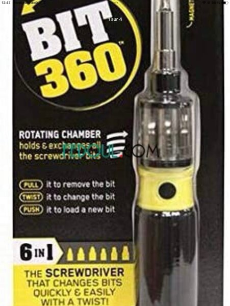 Bit 360 Tournevis 6 en 1