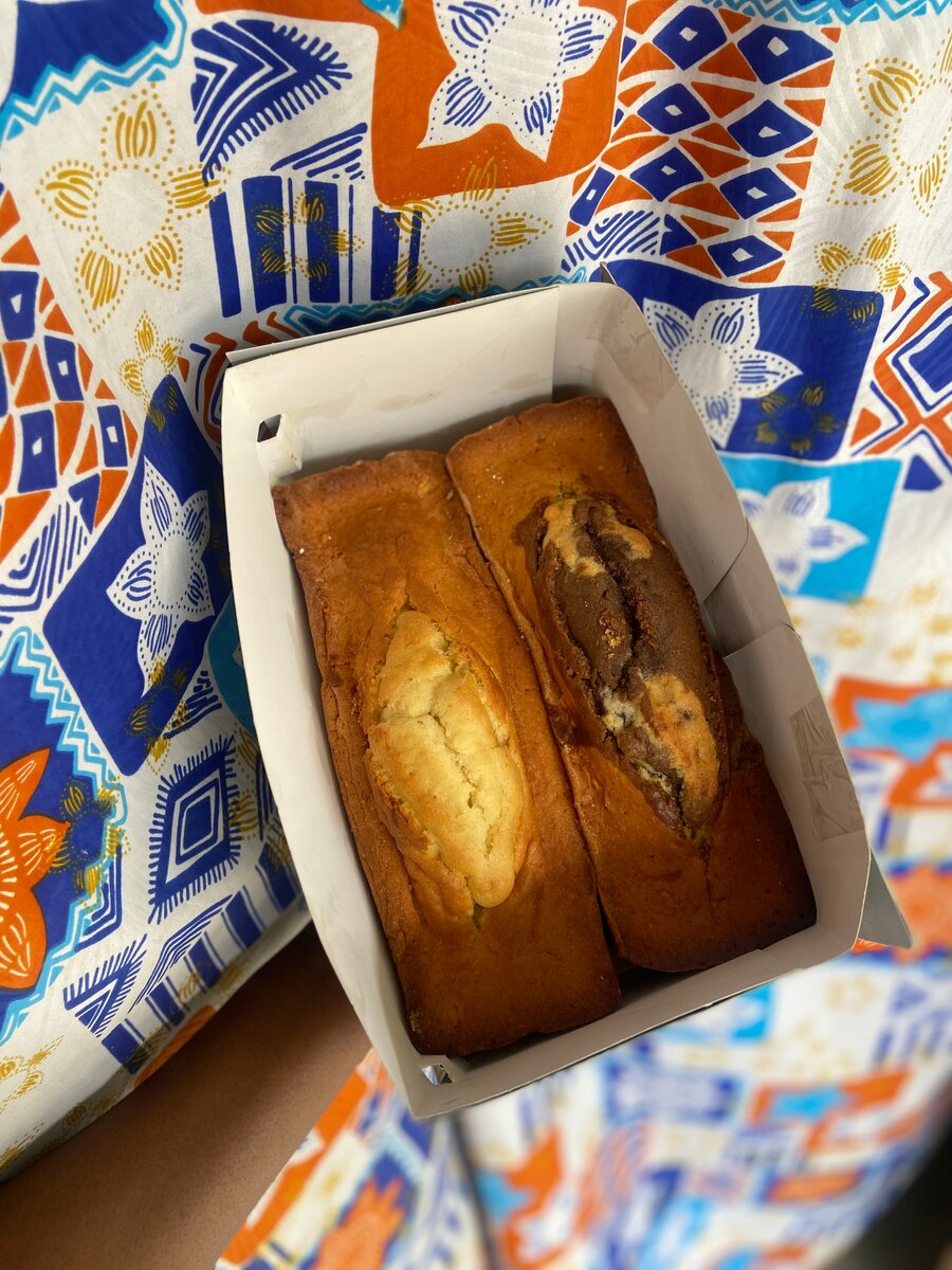 Cake marbré aux pépites de chocolat