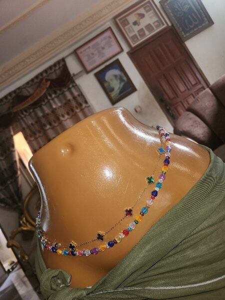 Collier bohème multicolore