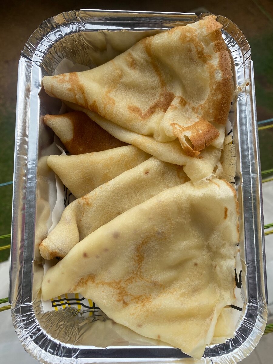 Crêpes nature et nutella