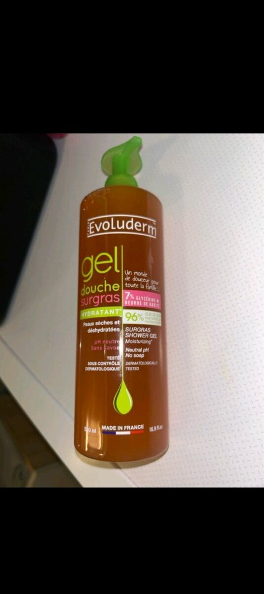 Evoluderme gel douche surgras