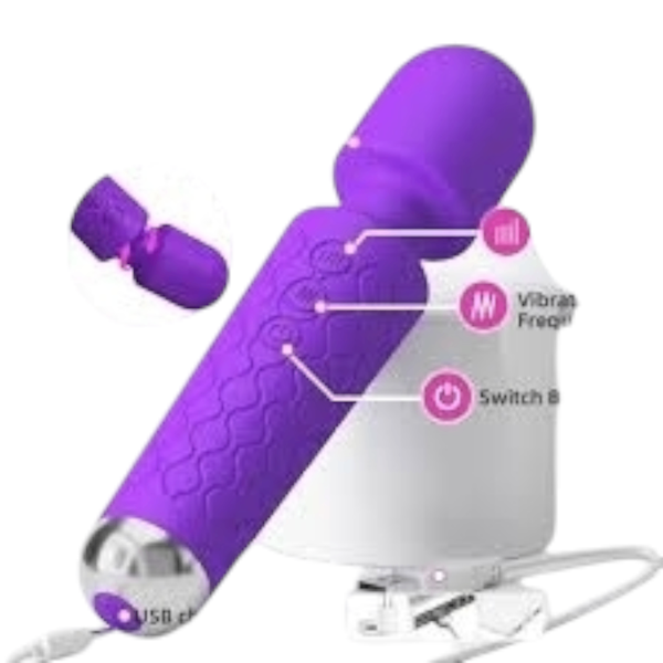 Vibromasseur rechargeable sile