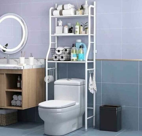 Étagère de rangement WC pratique