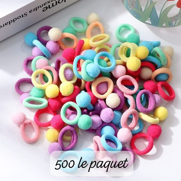 Barette boules colorés