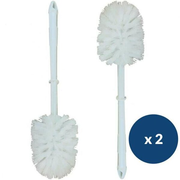 Lot de 2 Brosses WC + Support