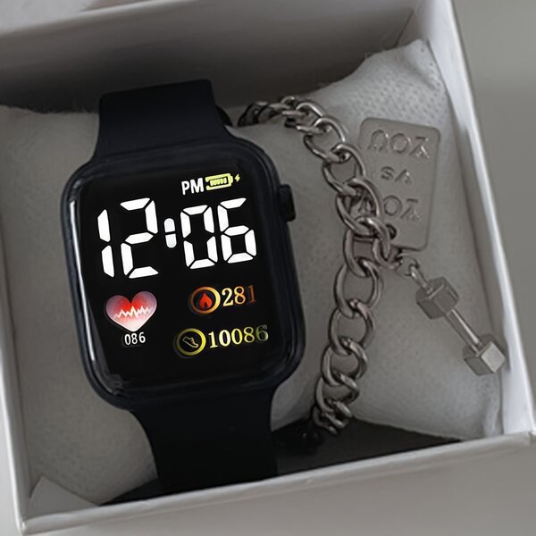 Montre Digitale avec Bracelet "You vs You" + Coffret