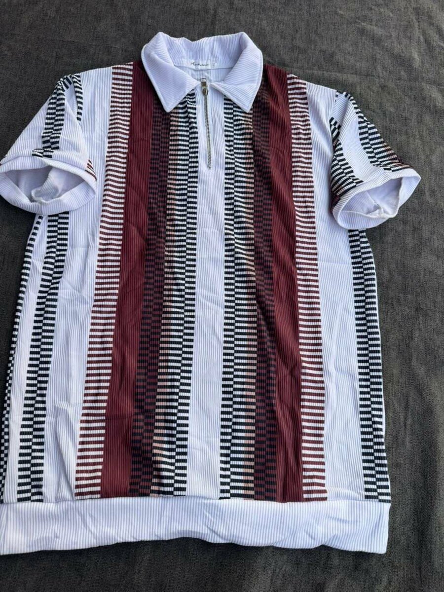 Polo rayé rétro pour homme