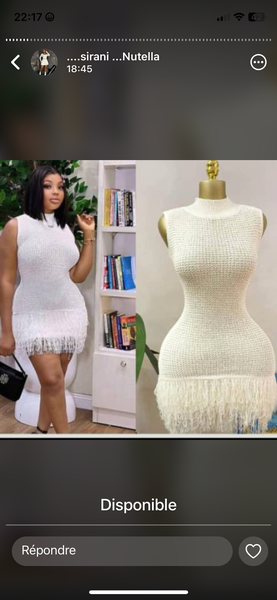 Robe Frangée Élégante