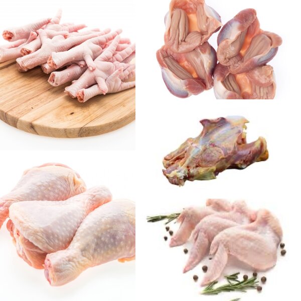 Découpe de poulet de chair