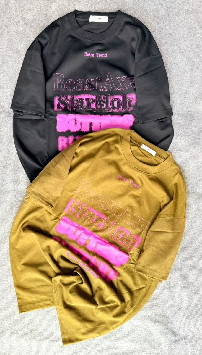 T-shirts imprimés colorés