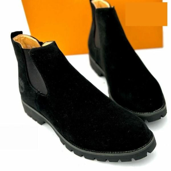 Timberland Suede Black Cat Boots Shoe for Men