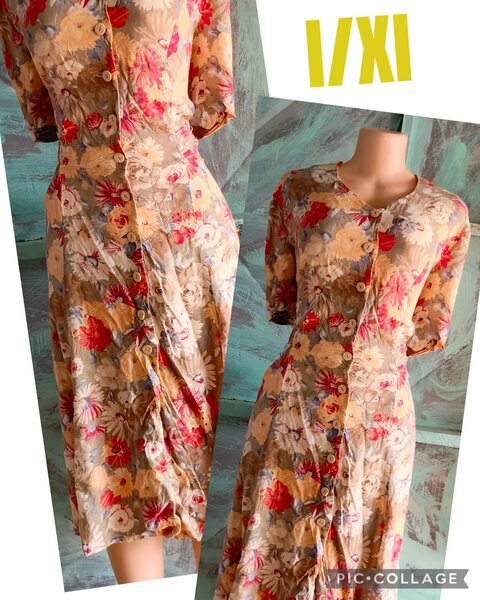 Robe fleurie vintage élégante