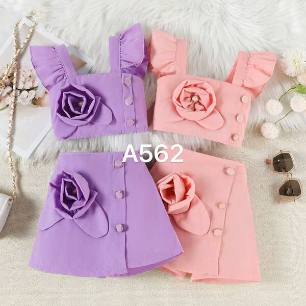 Ensemble fille fleurie