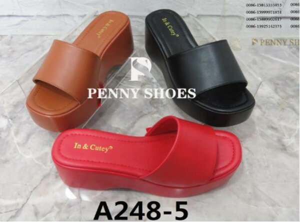 Sandales à talon compensé