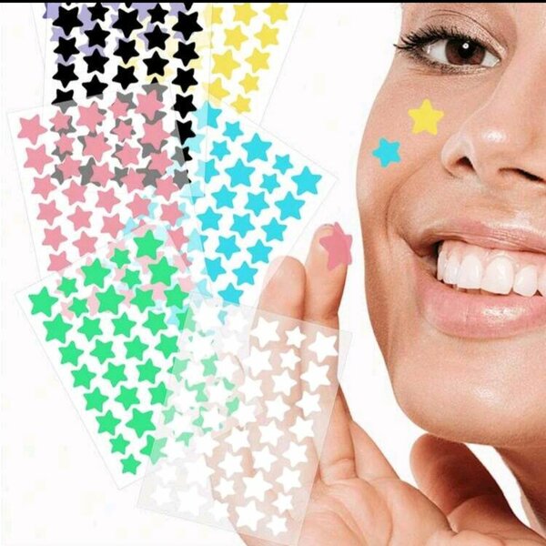 Autocollants Étoiles Visage