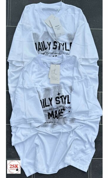 T-shirt blanc imprimé